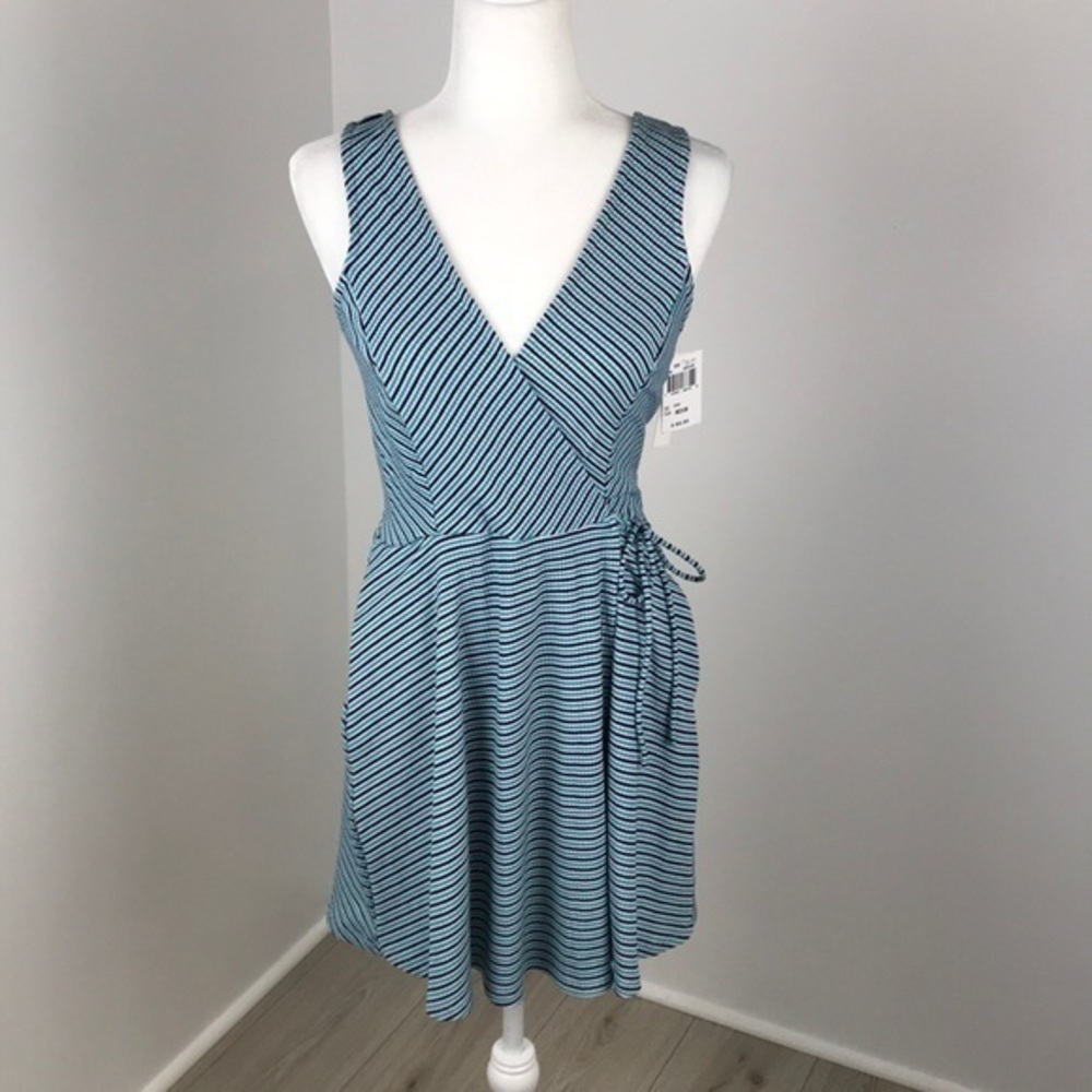 Speechless Striped Tank Dress With Pockets Size M